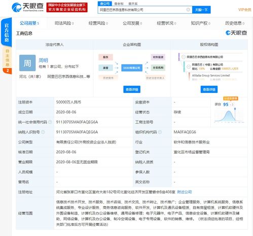 阿里巴巴成立注冊資本5億元全資子公司，聚焦計算機軟硬件領域